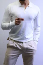 Men’s Knit Polo Shirt Long Sleeve – Slim Fit Elegant Style – ZACSTORE - Image 21