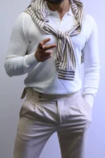 Men’s Knit Polo Shirt Long Sleeve – Slim Fit Elegant Style – ZACSTORE - Image 5