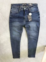 Stretch dark blue slim jeans for men , Modern Fit - Image 11