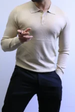 Men’s Knit Polo Shirt Long Sleeve – Slim Fit Elegant Style – ZACSTORE - Image 20