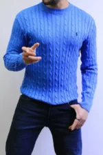 Men’s Winter Knit Sweater – Slim Fit Crew Neck - Image 36