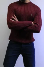 Men’s Winter Knit Sweater – Slim Fit Crew Neck - Image 18