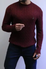 Men’s Winter Knit Sweater – Slim Fit Crew Neck - Image 34