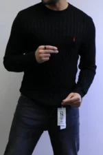 Men’s Winter Knit Sweater – Slim Fit Crew Neck - Image 11