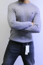 Men’s Winter Knit Sweater – Slim Fit Crew Neck - Image 25