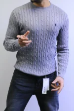 Men’s Winter Knit Sweater – Slim Fit Crew Neck - Image 30