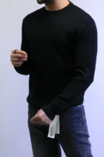 Men’s Slim Fit Waffle Knit Sweater – Premium Crew Neck - Image 4