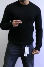 Men’s Slim Fit Waffle Knit Sweater – Premium Crew Neck - Image 21