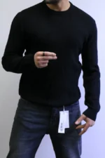 Men’s Slim Fit Waffle Knit Sweater – Premium Crew Neck - Image 9