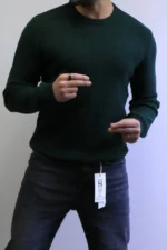 Men’s Slim Fit Waffle Knit Sweater – Premium Crew Neck - Image 19