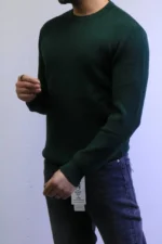 Men’s Slim Fit Waffle Knit Sweater – Premium Crew Neck - Image 22