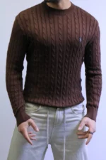 Men’s Winter Knit Sweater – Slim Fit Crew Neck - Image 9