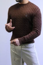 Men’s Winter Knit Sweater – Slim Fit Crew Neck - Image 32
