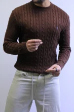 Men’s Winter Knit Sweater – Slim Fit Crew Neck - Image 26