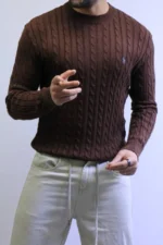 Men’s Winter Knit Sweater – Slim Fit Crew Neck - Image 27