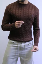 Men’s Winter Knit Sweater – Slim Fit Crew Neck - Image 28