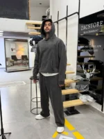 Men’s Tracksuit Set over size – Hoodie & Joggers – Available in 3 Colors - Image 4