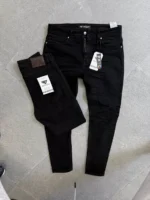 Stretch BLACK BLACK jeans for men , Modern Fit - Image 3