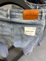 Basic Light Blue jeans straight for men , Modern Fit - Image 2