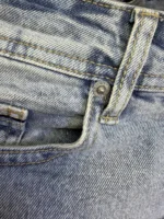 Basic Light Blue jeans straight for men , Modern Fit - Image 9