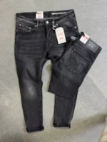 Stretch dark blue slim jeans for men , Modern Fit – Image 6