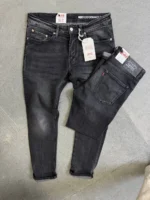 Stretch dark blue slim jeans for men , Modern Fit – Image 10