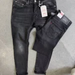 Stretch dark blue slim jeans for men , Modern Fit