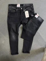 Stretch dark blue slim jeans for men , Modern Fit – Image 4