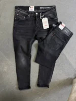 Stretch dark blue slim jeans for men , Modern Fit – Image 8