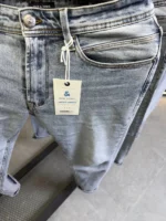 Men’s Light Blue straight  Fit Stretch Jeans – Basic Essential - Image 5