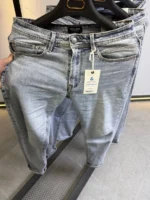 Men’s Light Blue straight  Fit Stretch Jeans – Basic Essential - Image 11