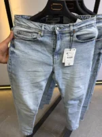 Men’s Light Blue Slim Fit Stretch Jeans – Basic Essential - Image 4