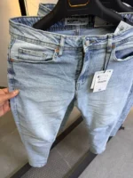 Men’s Light Blue Slim Fit Stretch Jeans – Basic Essential - Image 6