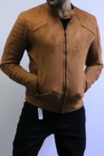 Men’s Slim Fit Suede Jacket – Premium Zip Design - Image 3
