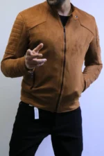 Men’s Slim Fit Suede Jacket – Premium Zip Design - Image 17