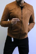 Men’s Slim Fit Suede Jacket – Premium Zip Design - Image 13