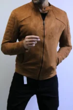 Men’s Slim Fit Suede Jacket – Premium Zip Design - Image 10