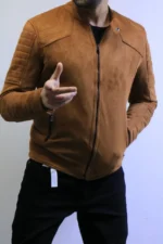 Men’s Slim Fit Suede Jacket – Premium Zip Design - Image 7
