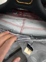 Basic Light gray jeans straight for men , Modern Fit - Image 4