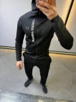 Men’s Athletic Tracksuit Set – 3 Colors Zip-Up Sportswear Outfit | Gym & Casual Wear - Image 17
