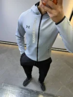 Men’s Athletic Tracksuit Set – 3 Colors Zip-Up Sportswear Outfit | Gym & Casual Wear - Image 7