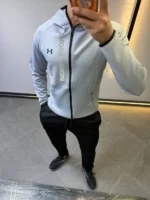 Men’s Athletic Tracksuit Set – 3 Colors Zip-Up Sportswear Outfit | Gym & Casual Wear - Image 3