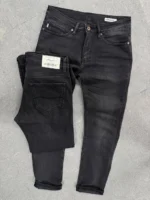 Essential Dark gray Denim Jeans , signature Dark Wash Denim - Image 14