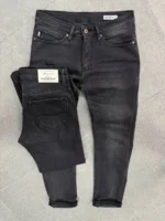 Essential Dark gray Denim Jeans , signature Dark Wash Denim - Image 4