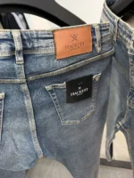 slim simple DARK BLUE jeans modern and elegant everyday look - Image 4