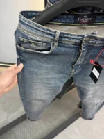 slim simple DARK BLUE jeans modern and elegant everyday look - Image 10