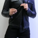 Black Leather Jacket – jacket leather 100 % Style ZACSTORE  ref b6