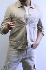 Men’s Slim Fit Checkered Shirt – Blue Casual Button-Up Shirt for Smart & Casual Wear - Image 23