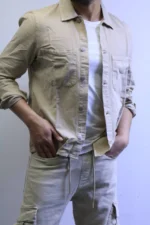 Men’s Slim Fit Checkered Shirt – Blue Casual Button-Up Shirt for Smart & Casual Wear - Image 11