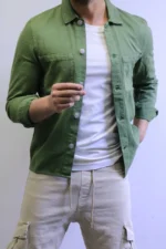 Men’s Slim Fit Checkered Shirt – Blue Casual Button-Up Shirt for Smart & Casual Wear - Image 8